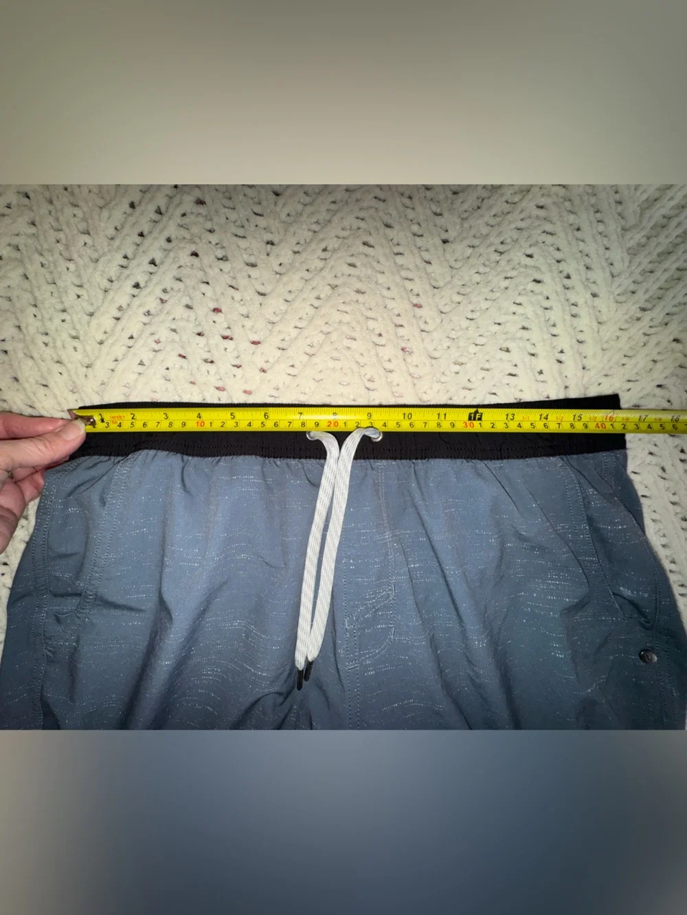 Vuori Kore Shorts Men’s Large Blue Gray Lined Athletic Performance 7”